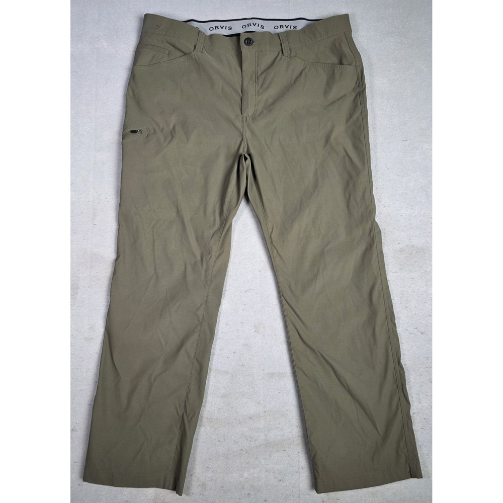 Mens Orvis Stretch Water Repellent Performance Hiking Pants 40x30 Outdoor